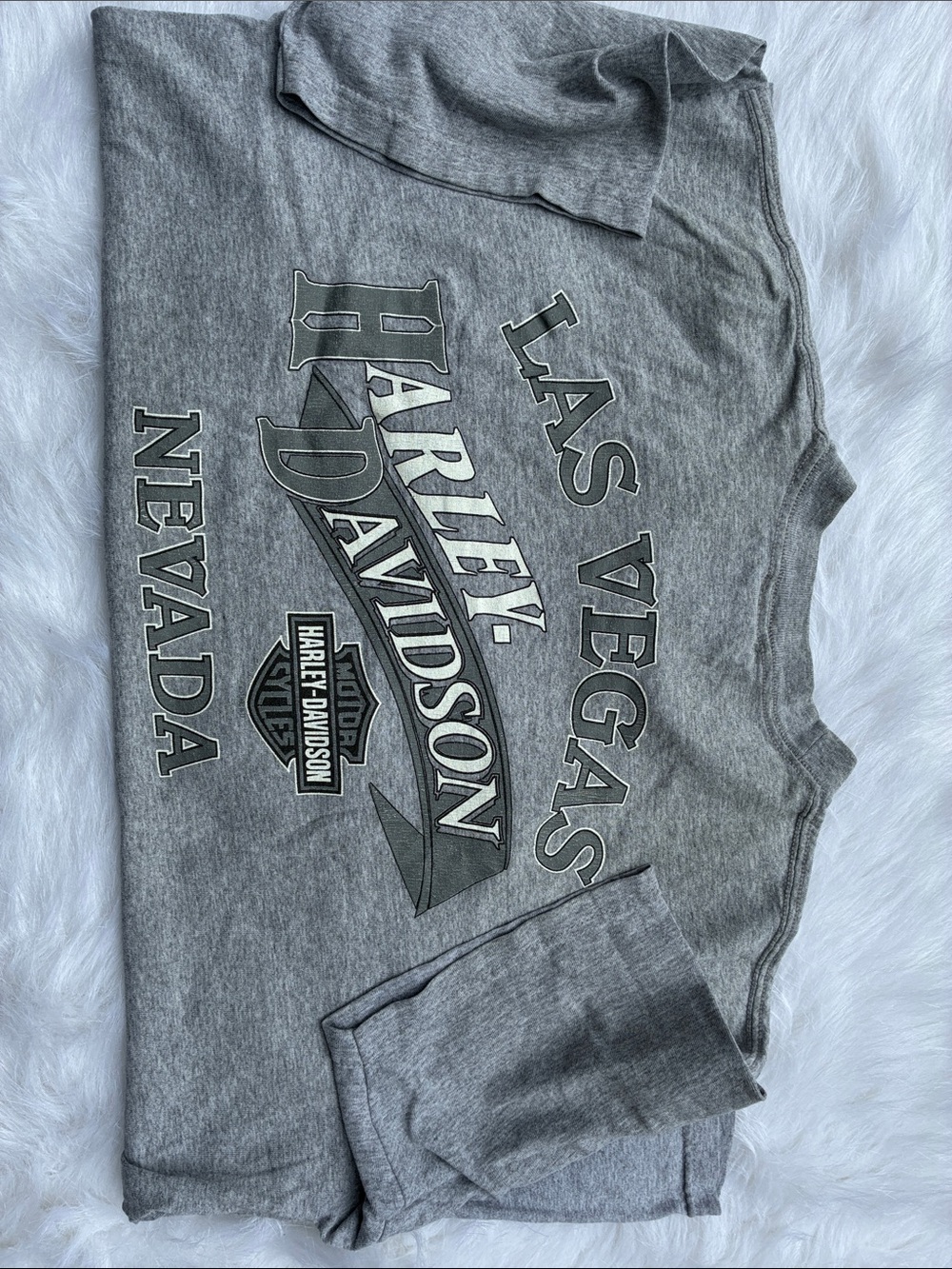 Harley-Davidson Mens Sz XL Gray Las Vegas Nevada Graphic Tee